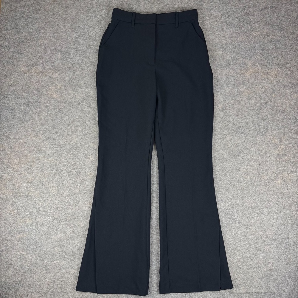 Abercrombie & Fitch High Rise Tailored Flare Pants 30" Black Womens 27 4